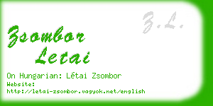 zsombor letai business card